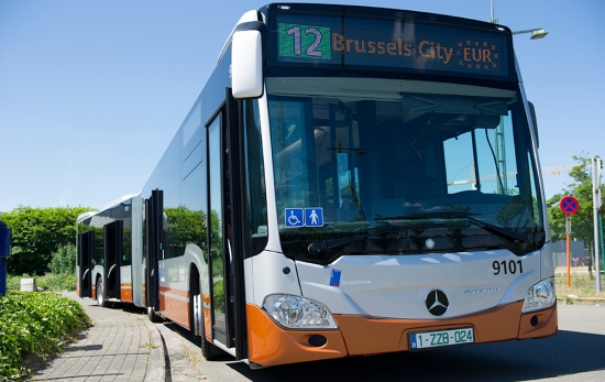 brussels airport bus stib line 12